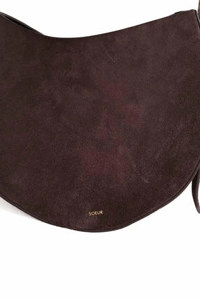 Sac à bandoulière Soeur WINONA Marron en Daim