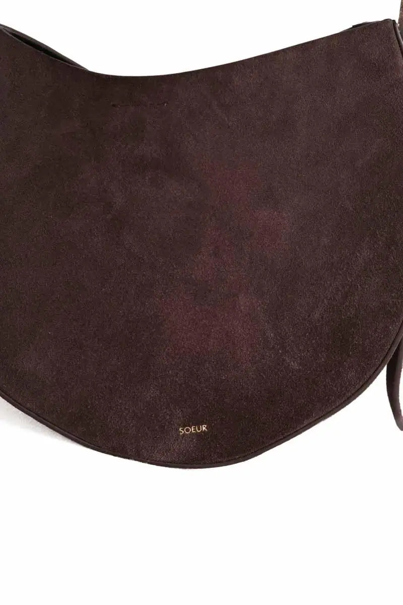 Sac à bandoulière Soeur WINONA Marron en Daim