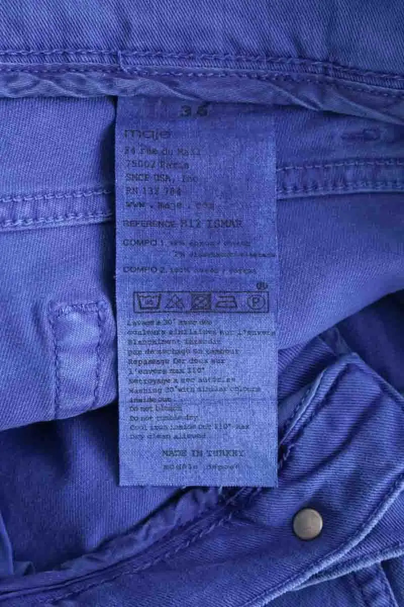 Jean slim Maje Bleu en Coton