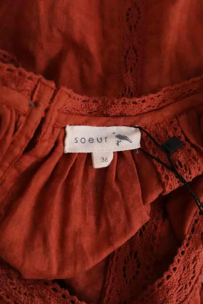 Blouse Soeur Orange en Coton