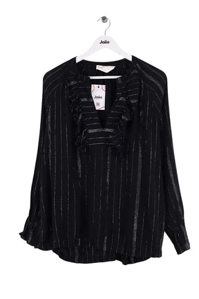 Blouse Leon & Harper Noir en Cachemire, taille M - Seconde Main