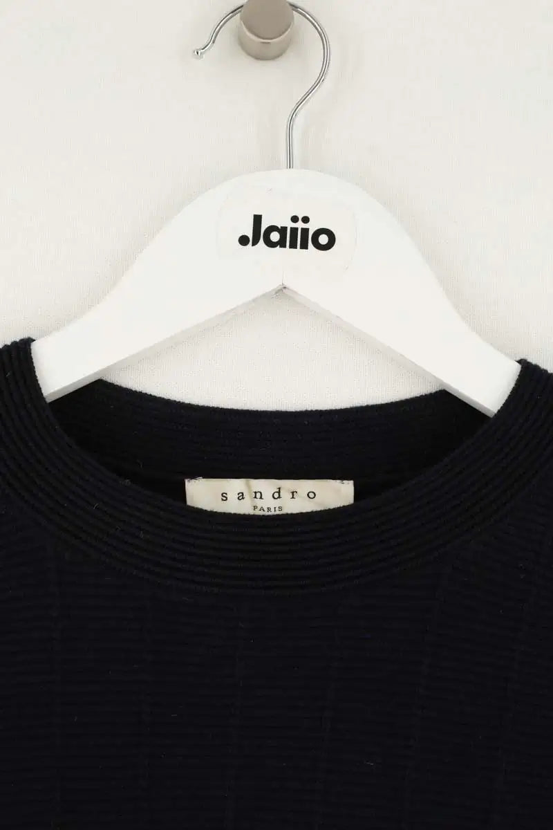 Pull Sandro Marine en Laine