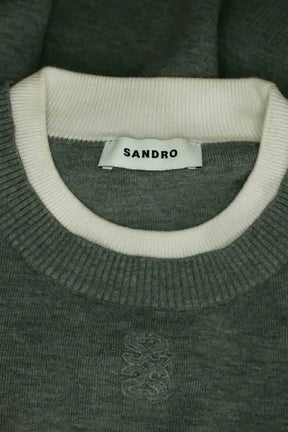 Pull Sandro Gris en Viscose