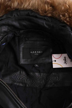 Manteau Azzaro Noir en Cuir