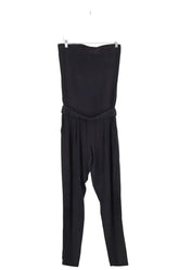 Combinaison Toupy Noir en Soie, taille S - Seconde Main