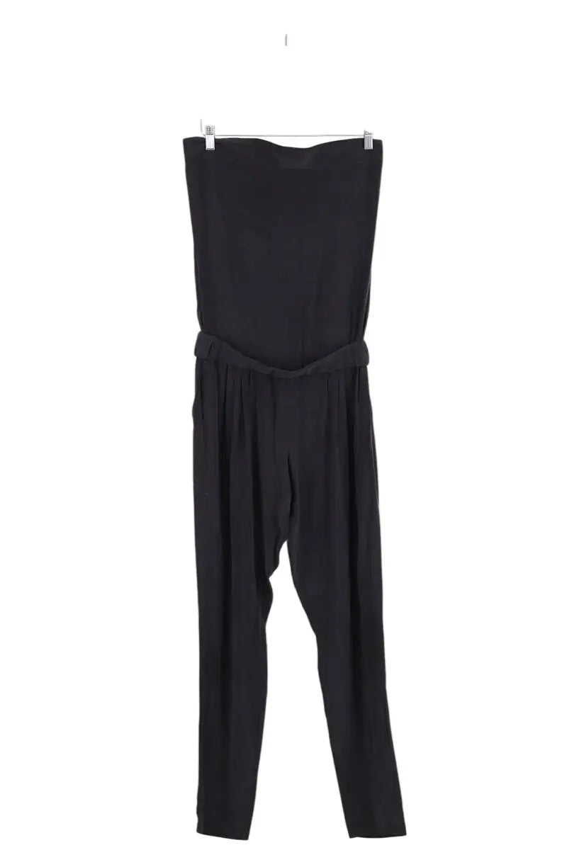 Combinaison Toupy Noir en Soie, taille S - Seconde Main