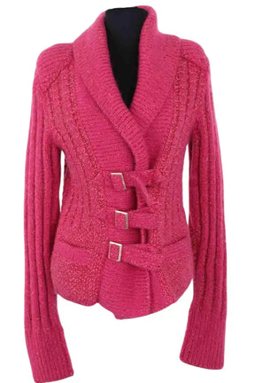 Veste Chanel 2009 Automne Rose en Laine, taille S - Seconde Main