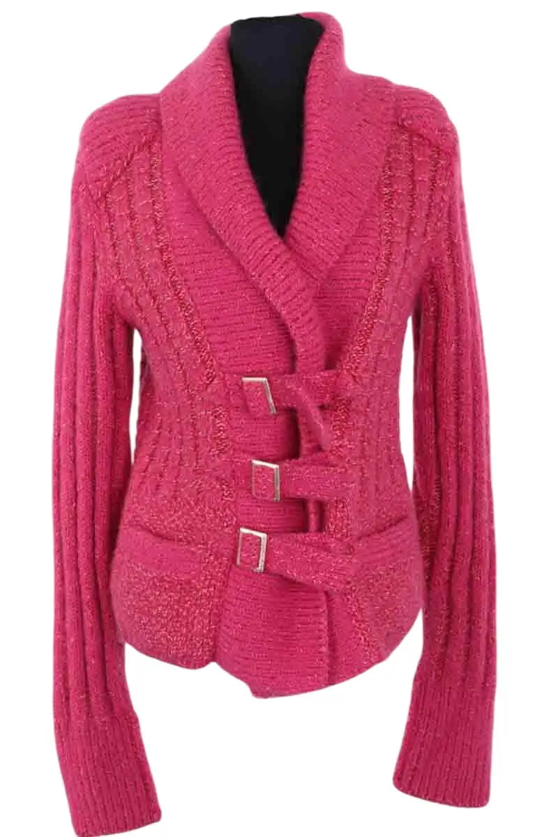Veste Chanel 2009 Automne Rose en Laine, taille S - Seconde Main