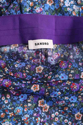 Pantalon Sandro Violet en Synthétique