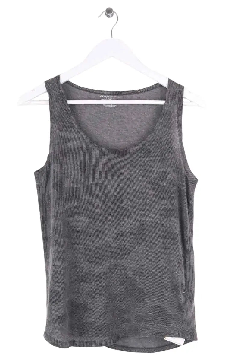 Top sans manche Majestic Filatures Gris en Coton, taille XS - Seconde Main