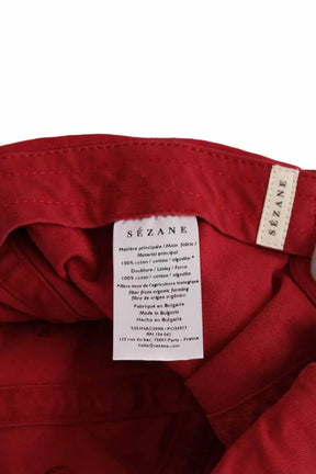 Casquette Sézane Rouge en Coton