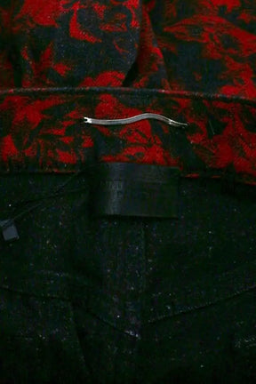 Bermuda Saint Laurent Rouge en Coton