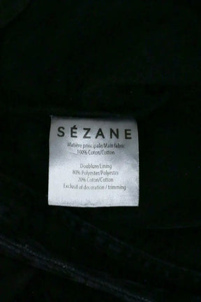 Jean droit Sézane Noir en Coton