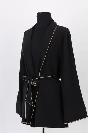 Gilet Eres Noir en Soie