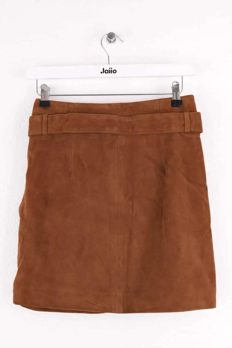 Jupe Sézane Camel en Cuir