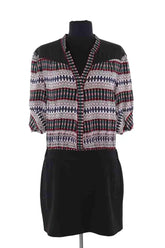 Robe Maje Loterie Noir en Synthétique, taille S - Seconde Main