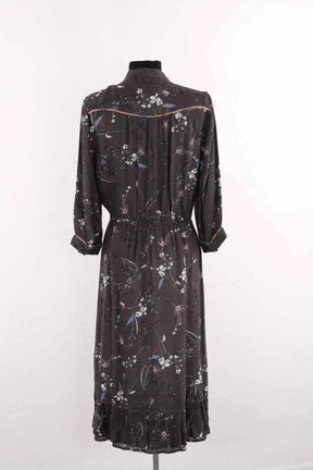 Robe Ba&Sh Faustine Gris en Synthétique