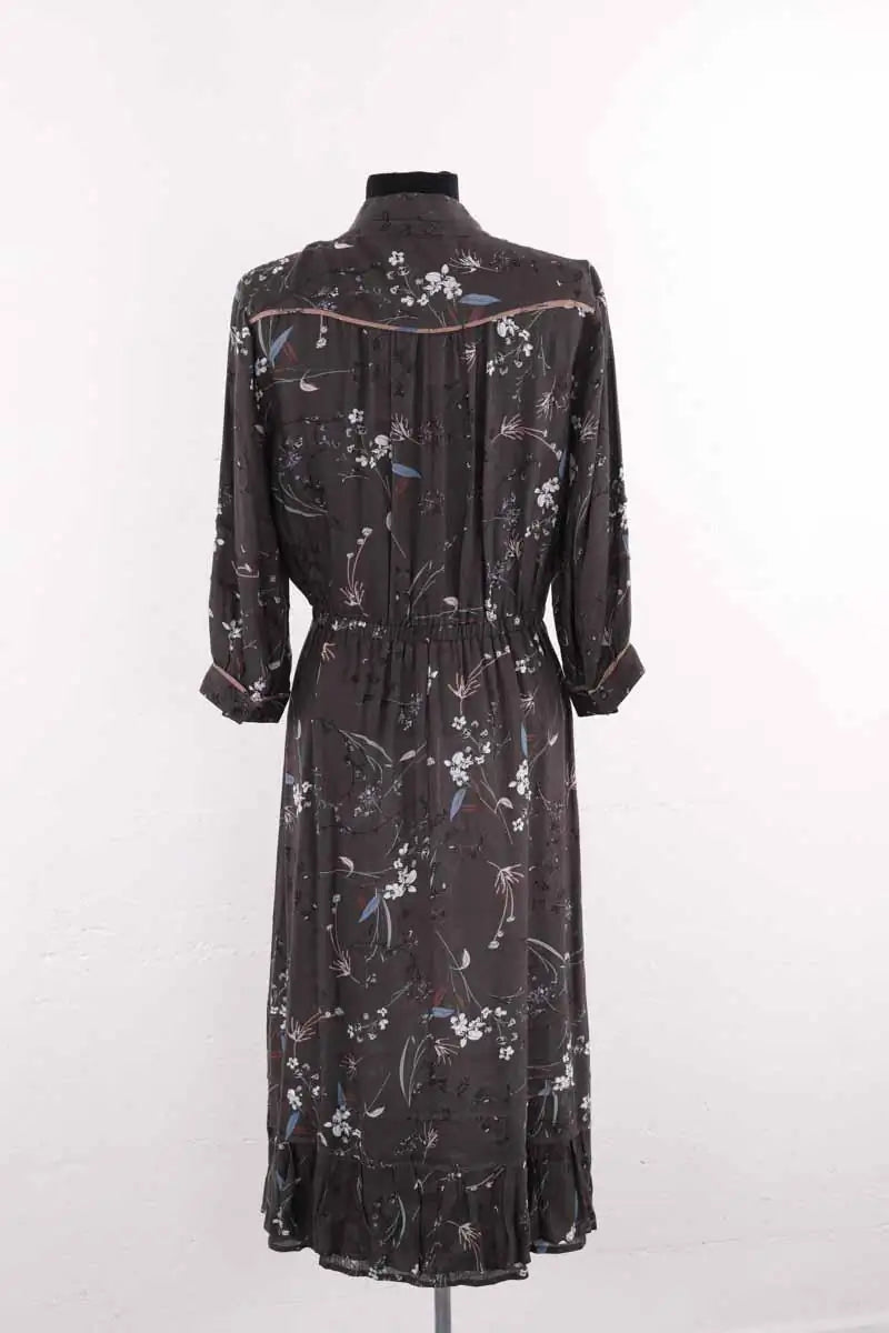 Robe Ba&Sh Faustine Gris en Synthétique