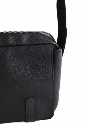 Sacoche Loewe Messager militaire XS Noir en Cuir