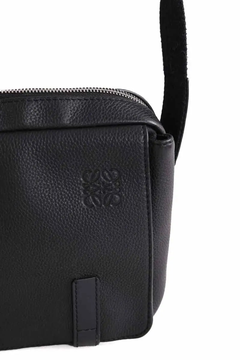 Sacoche Loewe Messager militaire XS Noir en Cuir