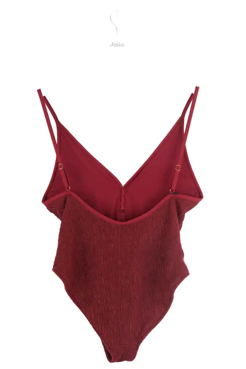 Maillot de bain Anja Bordeaux en Synthétique