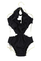 Maillot de bain Como un pez en el agua Bam Noir en Coton, taille M - Seconde Main