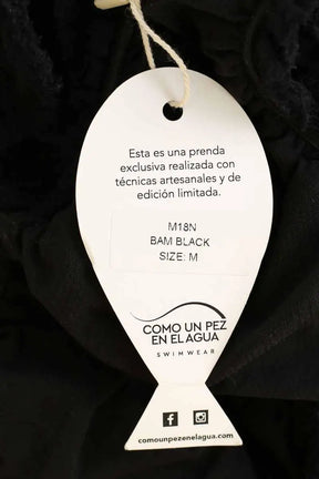 Maillot de bain Como un pez en el agua Bam Noir en Coton