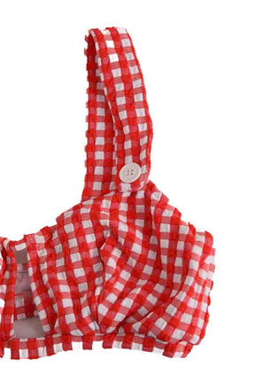 Maillot de bain La Veste Orange en Coton