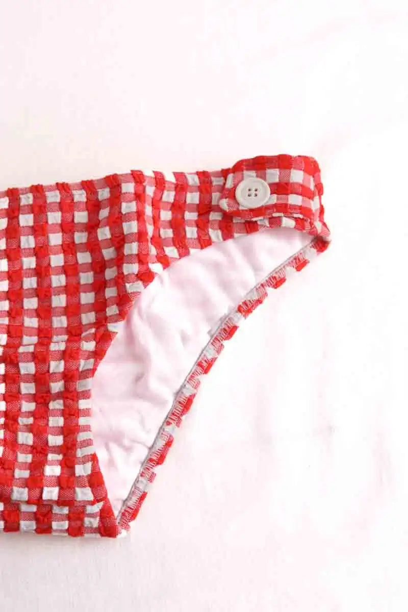 Maillot de bain La Veste Orange en Coton