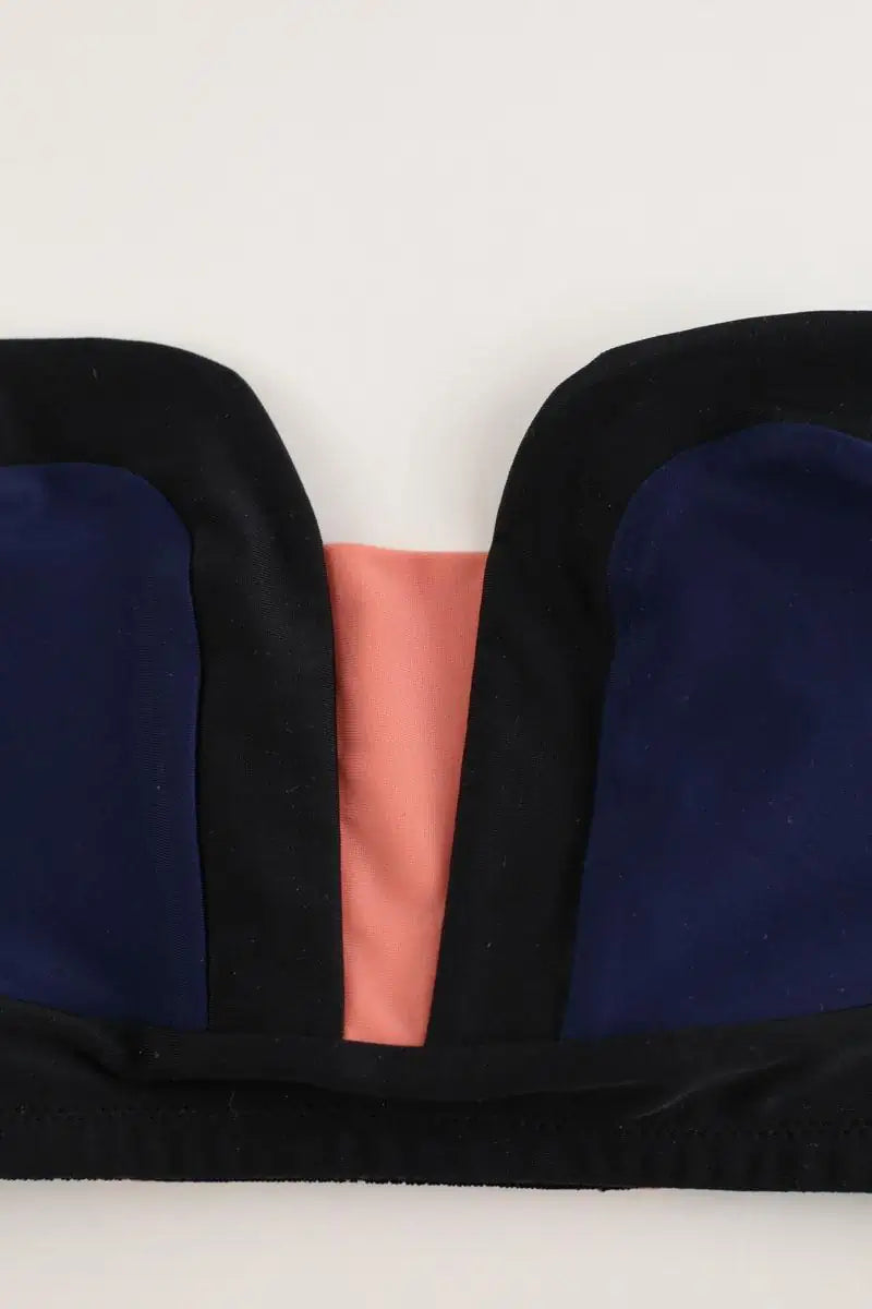 Maillot de bain Luz Aurélie bleu noir rose Bleu en Polyamide