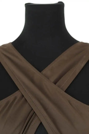 Maillot de bain Luz Chloé Marron en Polyamide