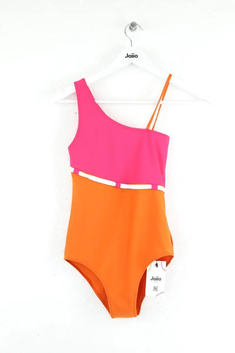Maillot de bain Luz Esther fuchsia orange Orange en Polyamide
