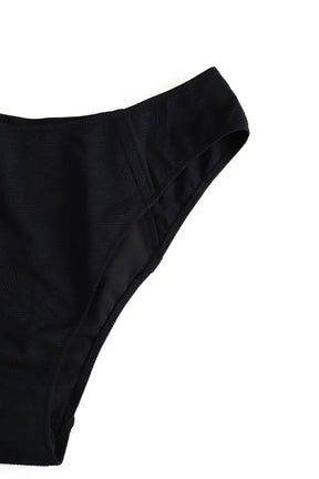 Maillot de bain Luz Frenchie Noir en Polyamide