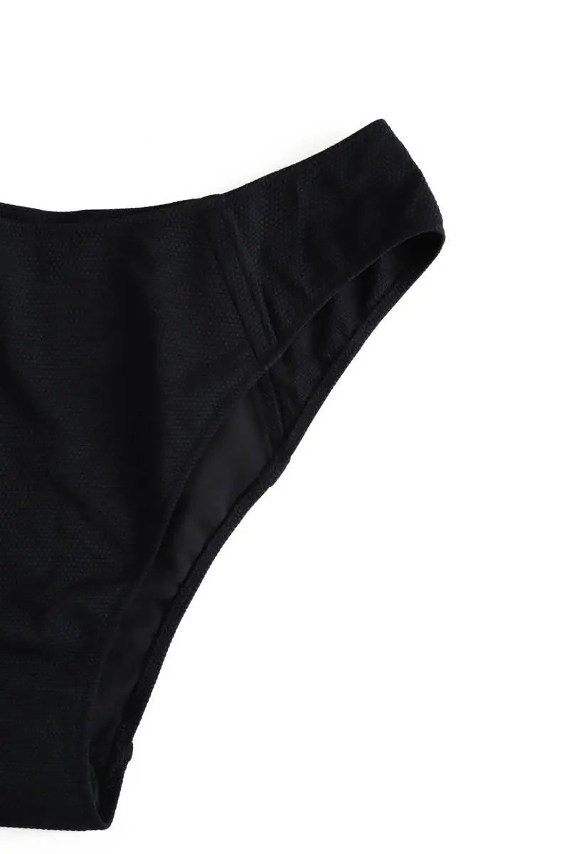 Maillot de bain Luz Frenchie Noir en Polyamide