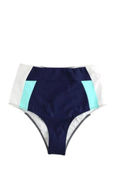 Maillot de bain Luz Lizzy bleu marine blanc bleu ciel Bleu en Polyamide, taille S - Seconde Main