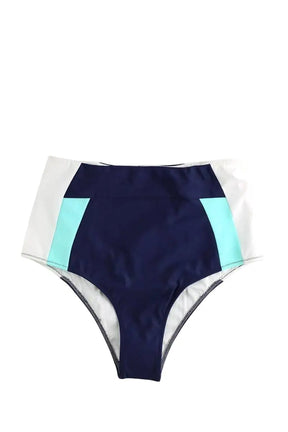 Maillot de bain Luz Lizzy bleu marine blanc bleu ciel Bleu en Polyamide, taille XS - Seconde Main