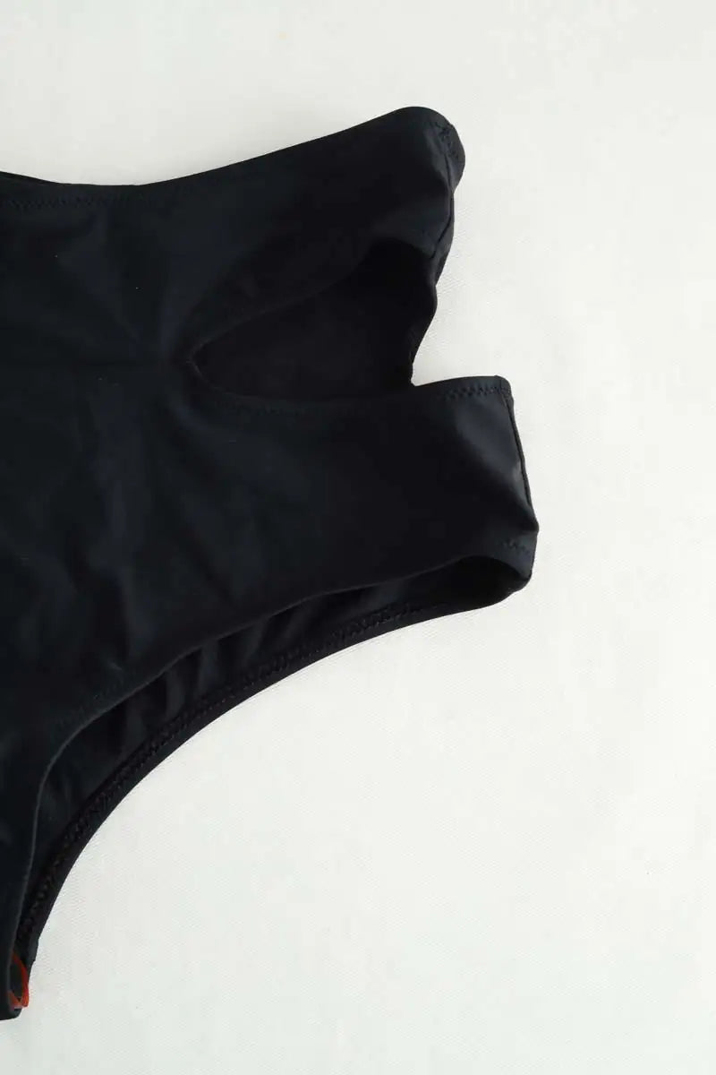 Maillot de bain Luz Marine Noir en Polyester