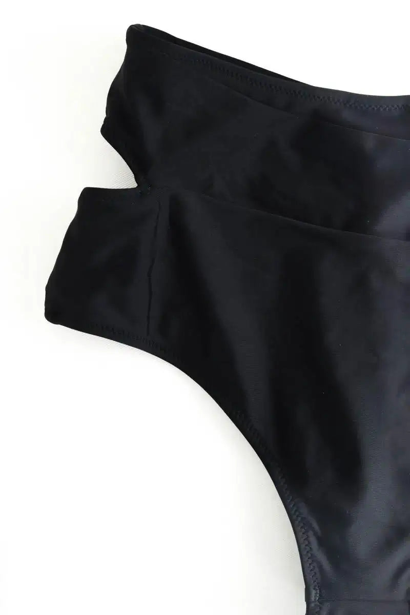 Maillot de bain Luz Marine Noir en Polyester