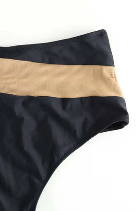 Maillot de bain Luz Marine Noir en Polyester