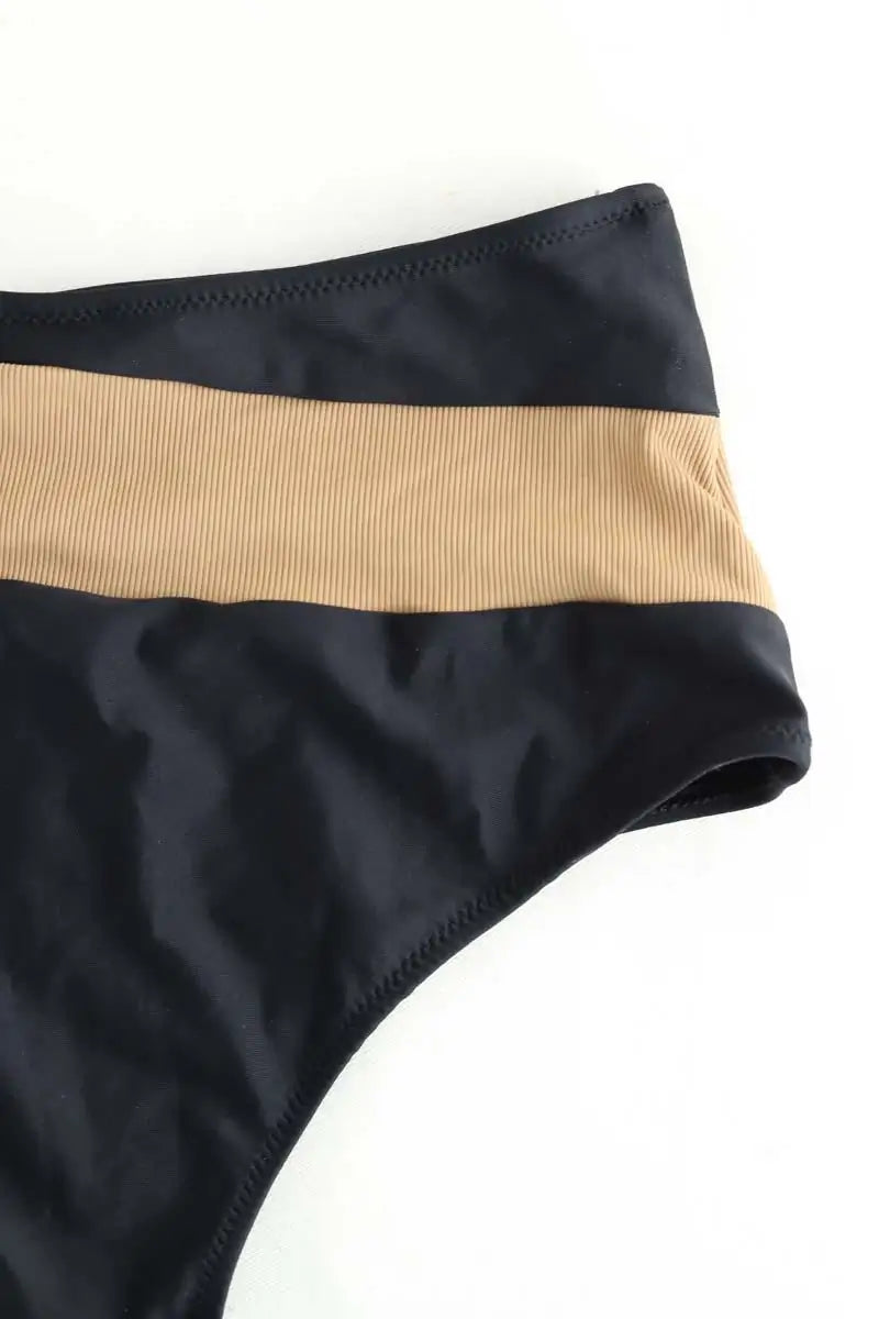 Maillot de bain Luz Marine Noir en Polyester