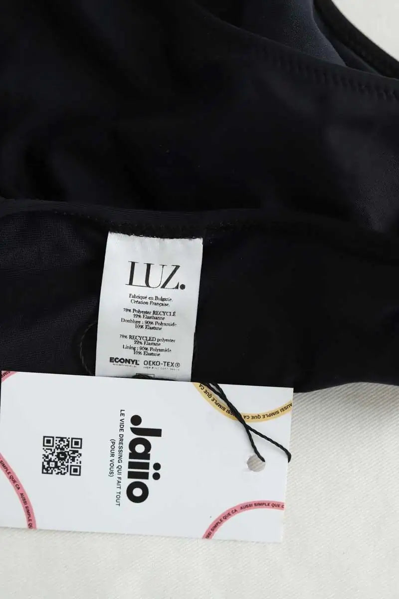 Maillot de bain Luz Marine Noir en Polyester