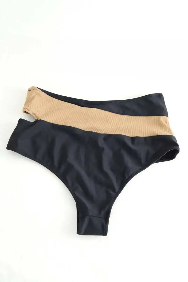 Maillot de bain Luz Marine Noir en Polyester