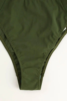 Maillot de bain Luz Serena Kaki en Polyamide