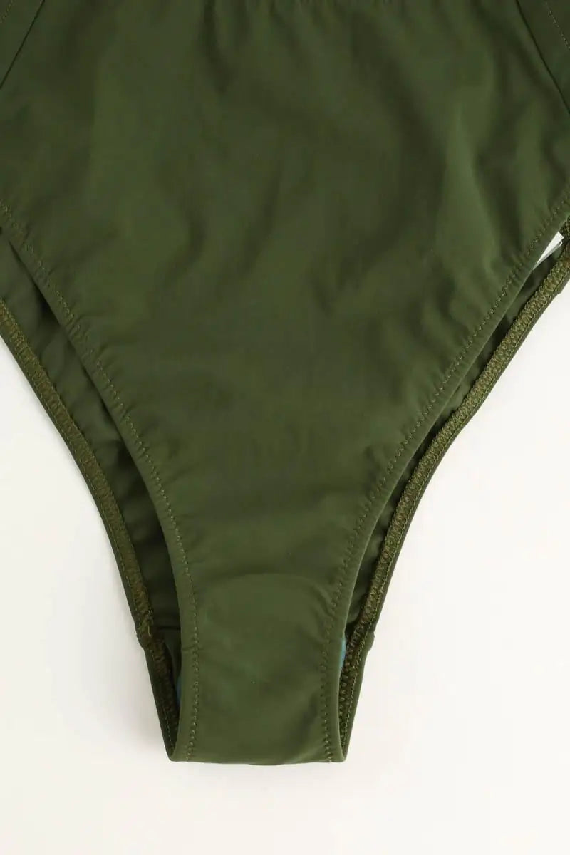 Maillot de bain Luz Serena Kaki en Polyamide