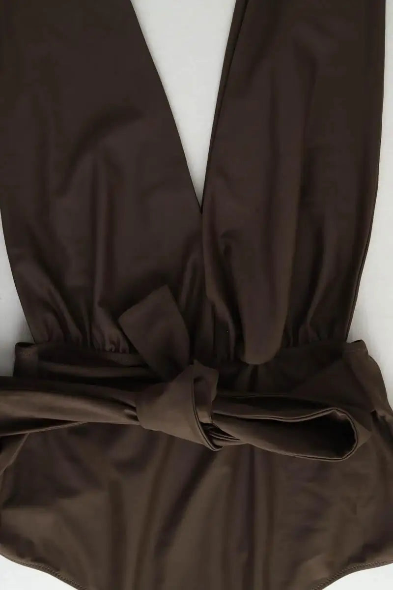 Maillot de bain Luz Sib Marron en Polyamide