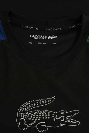 Maillot de sport Lacoste Noir en Polyester