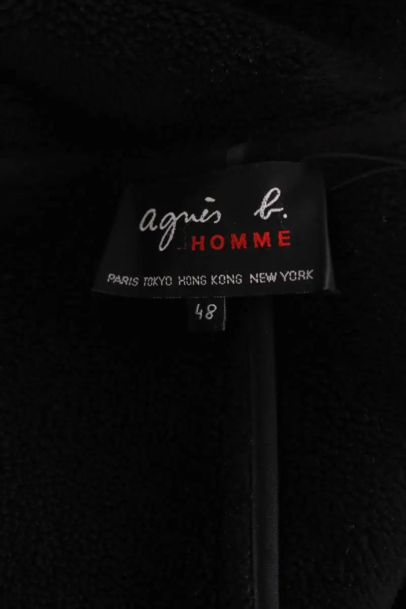 Manteau Agnès B. Noir en Synthétique