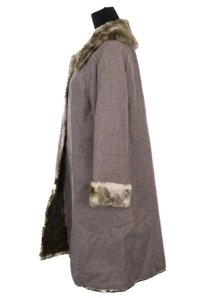 Manteau Alberta Ferretti Gris en Fourrure