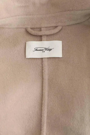 Manteau American Vintage Beige en Laine