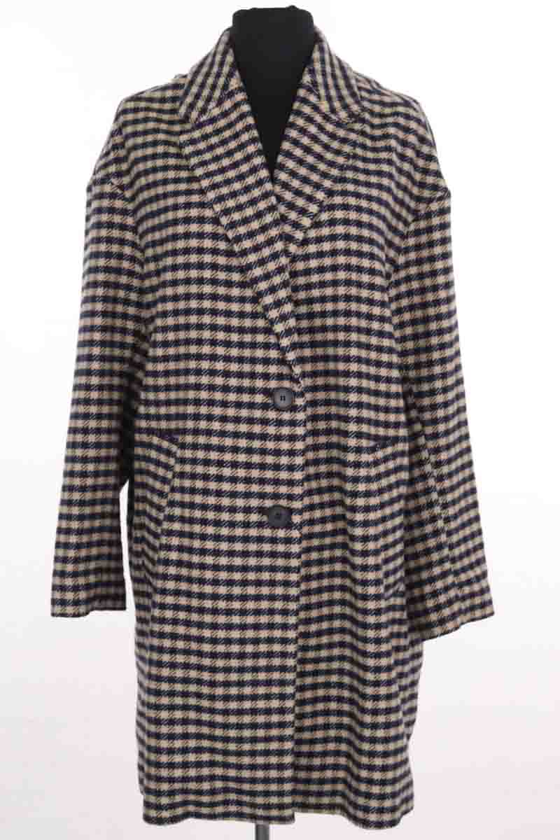 Manteau American Vintage Beige en Synthétique, taille M - Seconde Main